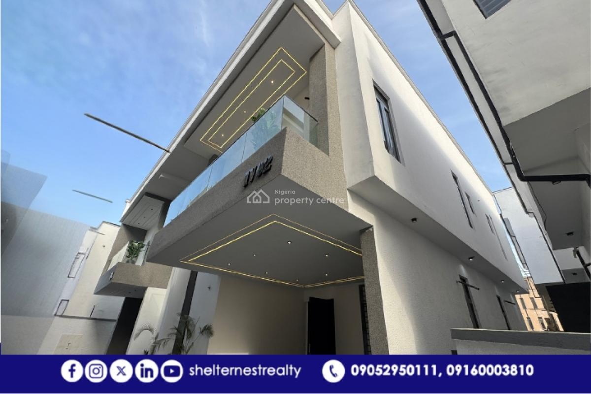 Charming 4 Bedroom Semi- Detached Duplex with Boys Quarter, Ikota, Lekki, Lagos, Semi-detached Duplex for Sale