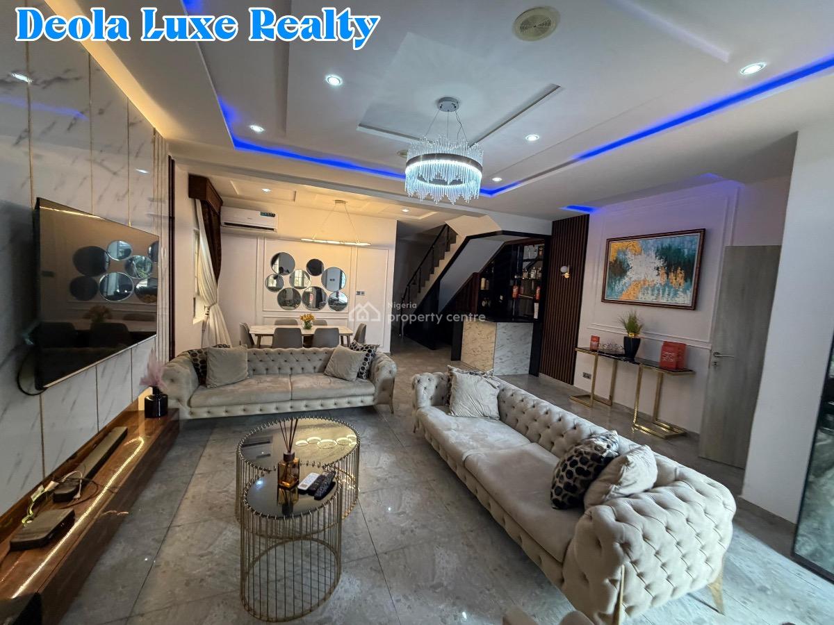 a Spacious 4 Bedroom Detached Duplex in a 24 Hours Power Estate, Family Oriented Estate By The Coastal Road, Ikate, Lekki, Lagos, Semi-detached Duplex for Rent