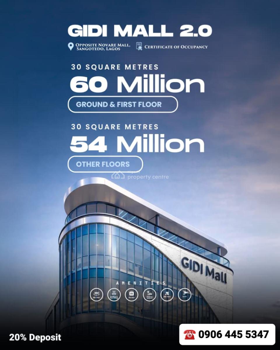 Office and Shop Spaces Opposite Shoprite, Sangotedo, Lagos, Opposite Shoprite Directly Facing Lekki-epe Expressway, Sangotedo, Ajah, Lagos, Office Space for Sale