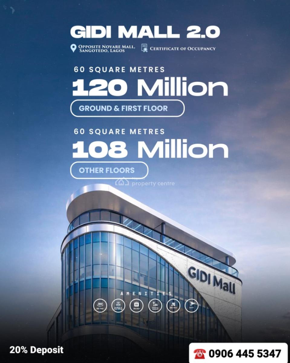 Office and Shop Spaces Opposite Shoprite, Sangotedo, Lagos, Opposite Shoprite Directly Facing Lekki-epe Expressway, Sangotedo, Ajah, Lagos, Office Space for Sale