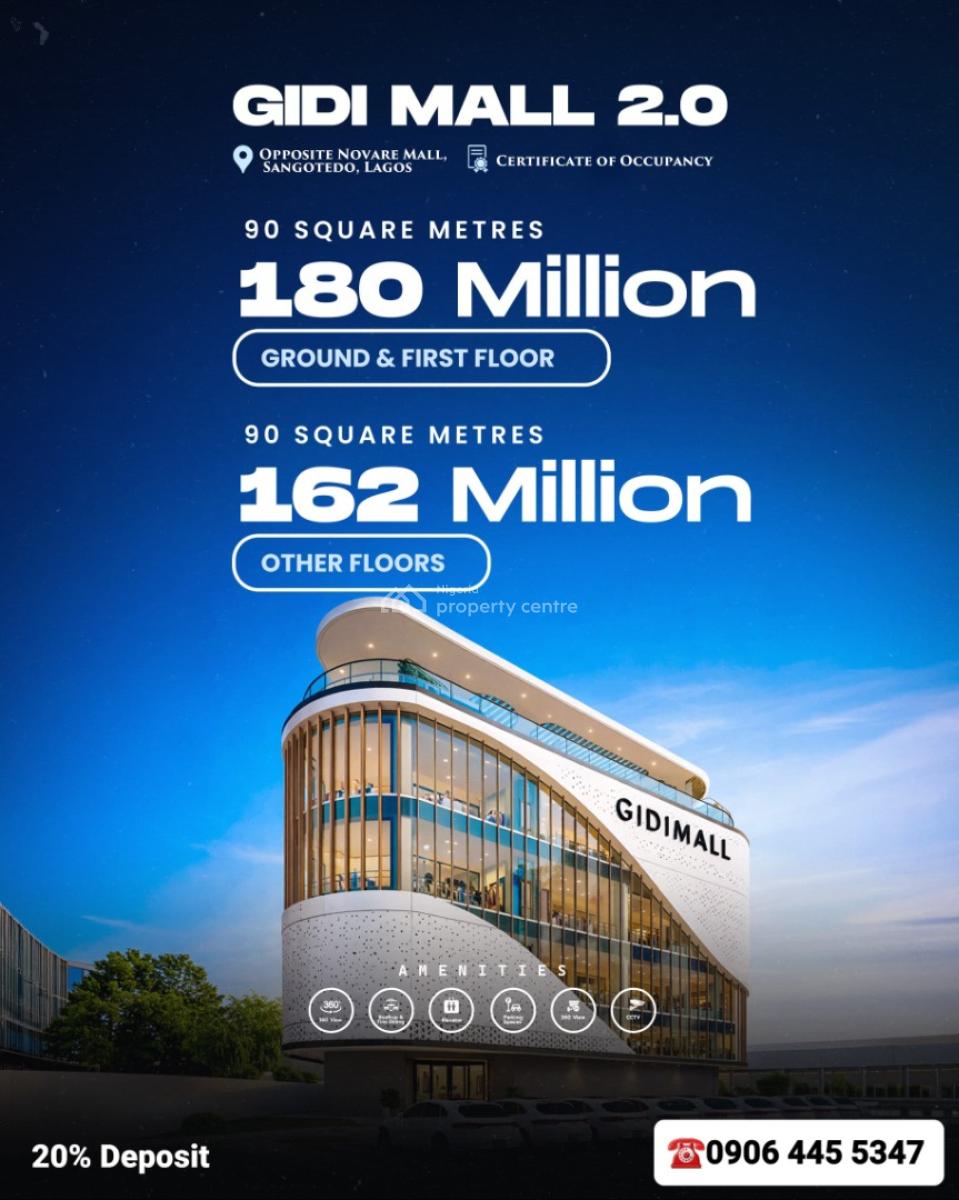 Office and Shop Spaces Opposite Shoprite, Sangotedo, Lagos, Opposite Shoprite Directly Facing Lekki-epe Expressway, Sangotedo, Ajah, Lagos, Office Space for Sale