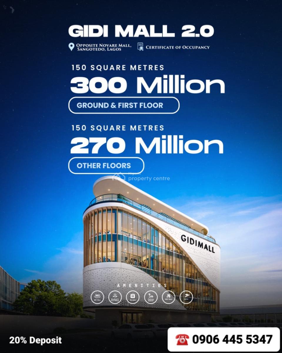 Office and Shop Spaces Opposite Shoprite, Sangotedo, Lagos, Opposite Shoprite Directly Facing Lekki-epe Expressway, Sangotedo, Ajah, Lagos, Office Space for Sale