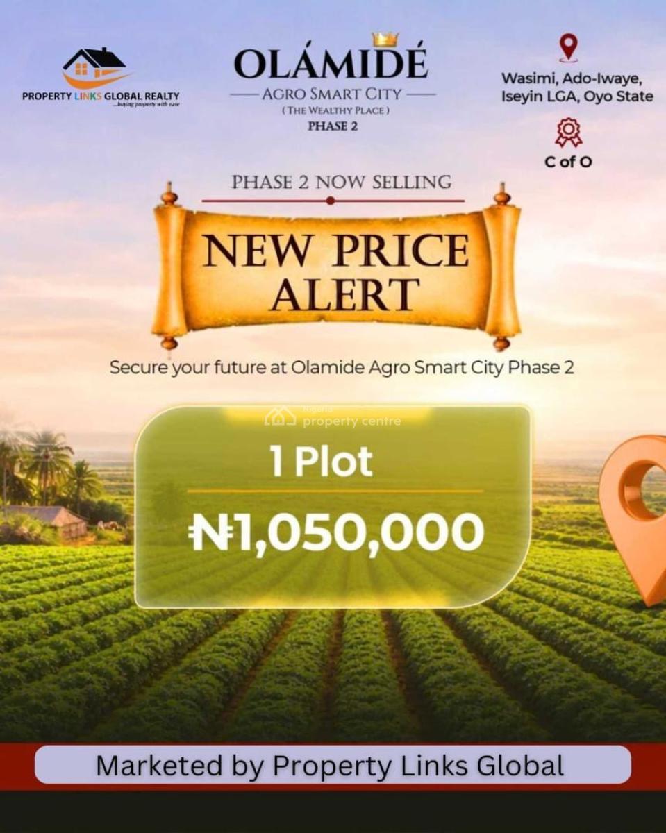 C of O Farmland in Prime Location, Olamide Agro Smart City at Wasimi-ado Awaye, Ibadan, Oyo, Commercial Land for Sale