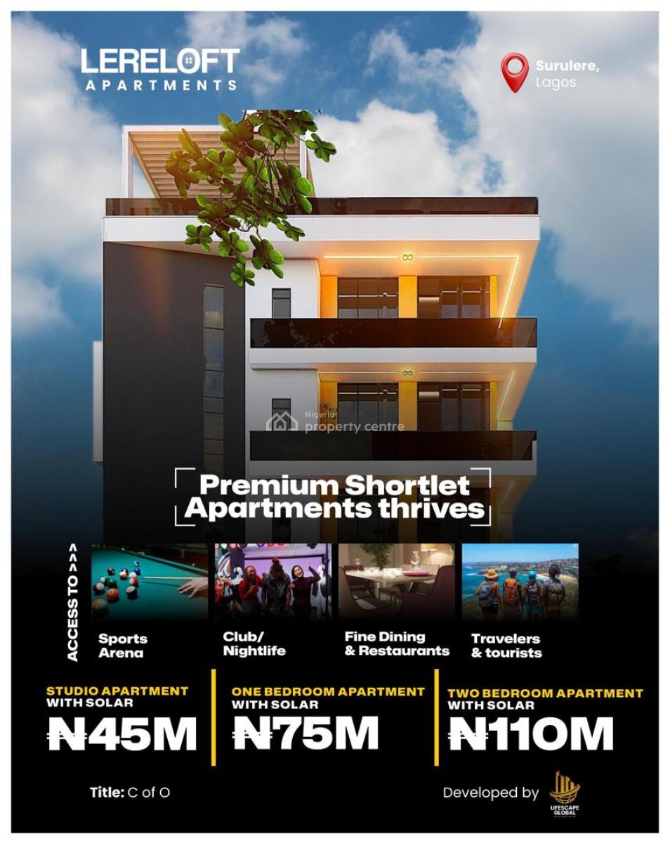 Luxury One-bedroom Apartments, Aguda, Surulere, Lagos, House for Sale