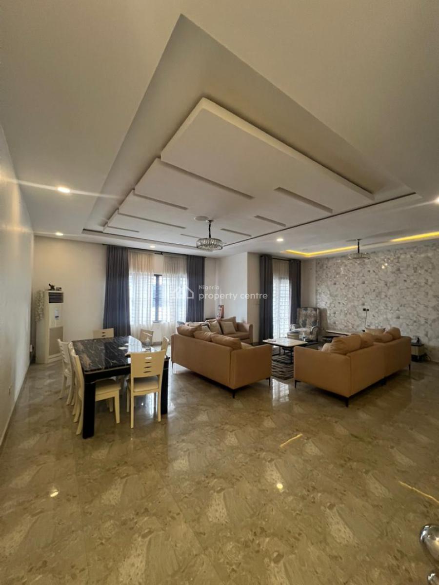 Spacious 4-bedroom Terrace Duplex with Bq in Prime Chevron Axis, Chevron Axis, Lekki, Lagos, Terraced Duplex for Rent