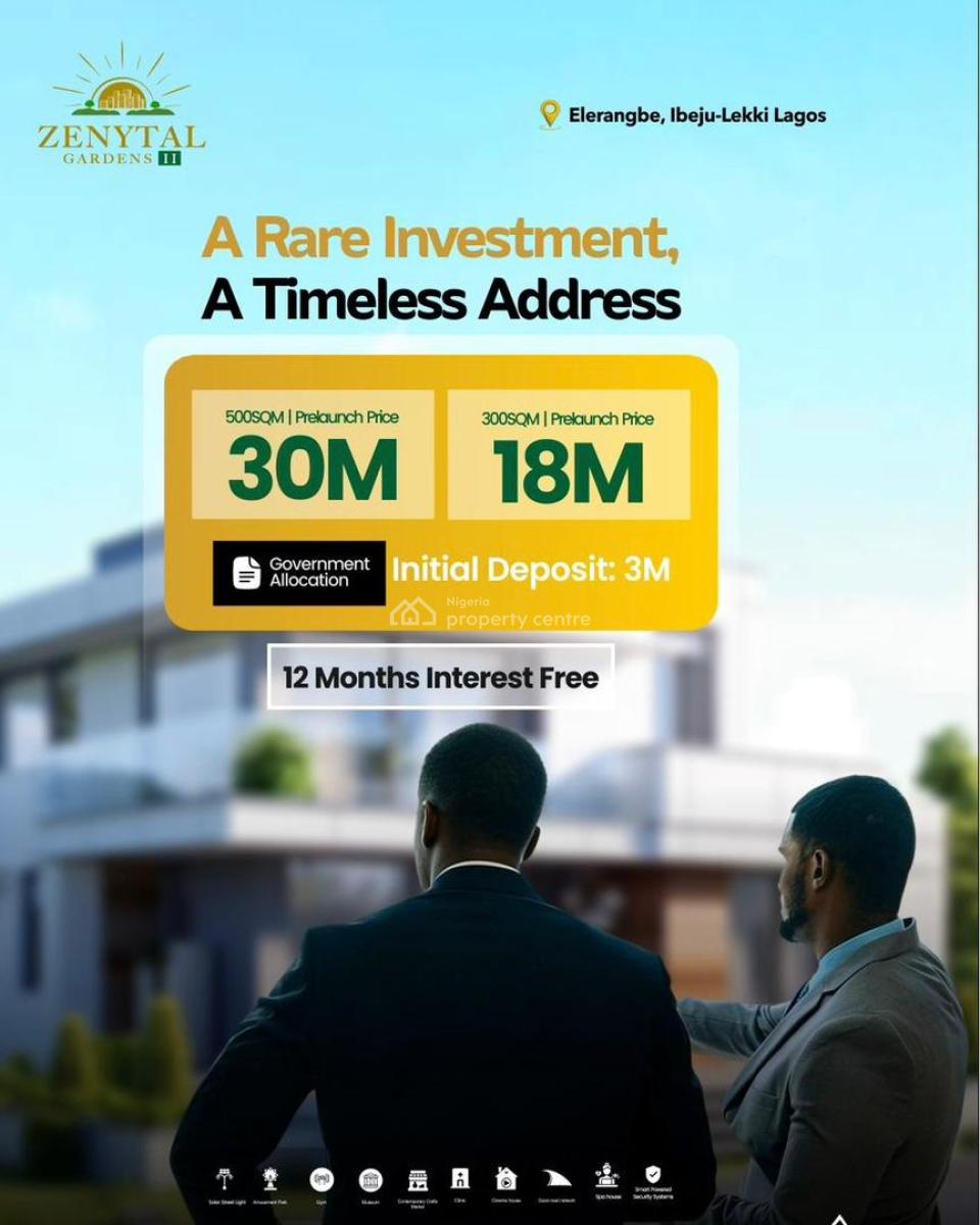 Zenytal Gardens Ii Positioning You for The Future, Elerangbe, Ibeju Lekki, Lagos, Land for Sale
