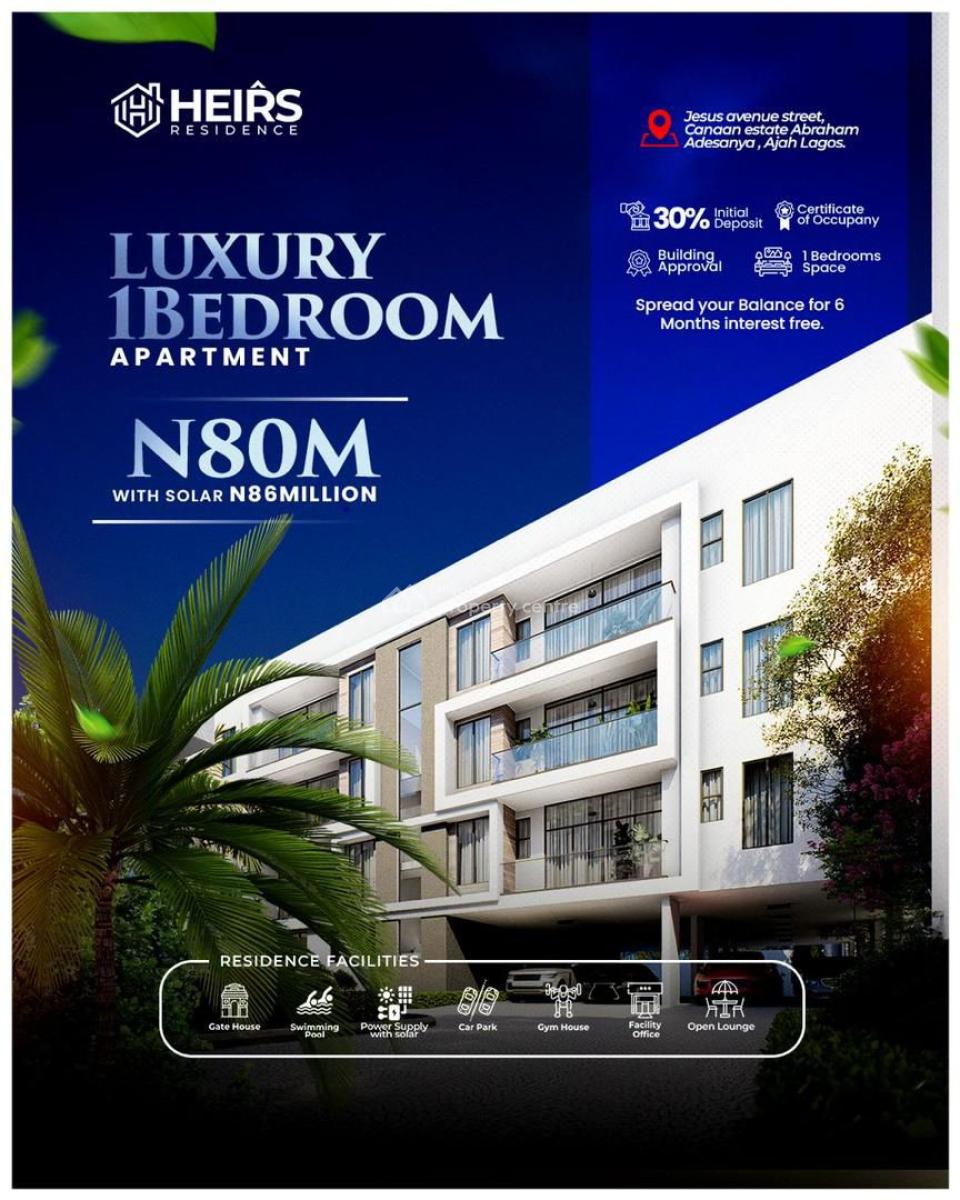 Secure Your Dream Home at Heirs Residence 100% Value for Money, Canaan Estate By Dkk, Abraham Adesanya., Lekki Expressway, Lekki, Lagos, House for Sale