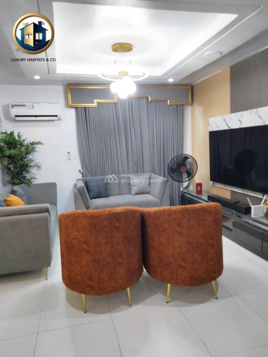 Fully Furnished 2-bedroom Apartment with Solar & Generator Backup, Ikota Villa, Ikota, Lekki, Lagos, Flat / Apartment for Rent