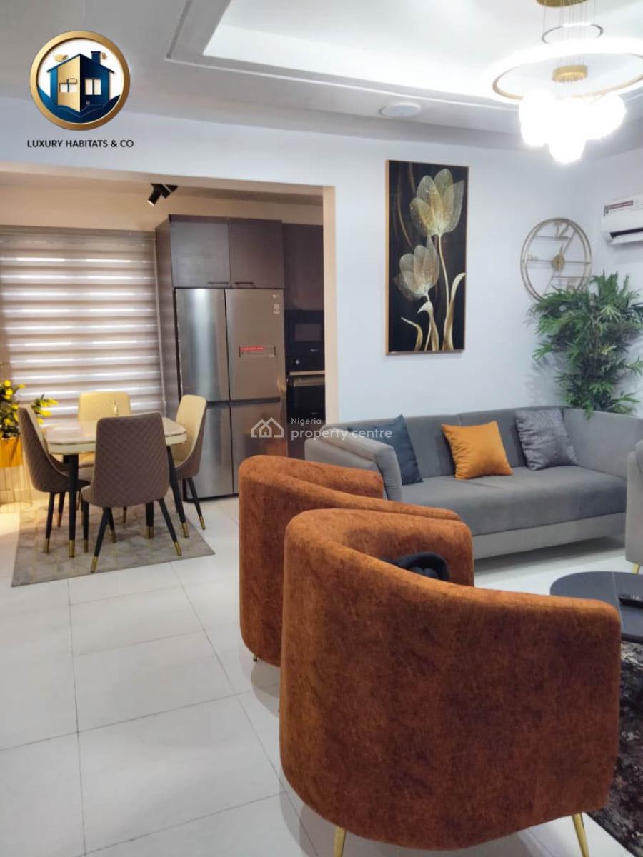 Fully Furnished 2-bedroom Apartment with Solar & Generator Backup, Ikota Villa, Ikota, Lekki, Lagos, Flat / Apartment for Rent