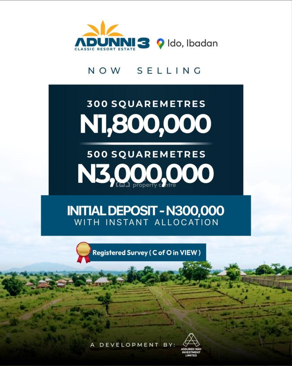 Adunni Classic Resort Phase 2, Ido, Ibadan, Oyo, Mixed-use Land for Sale