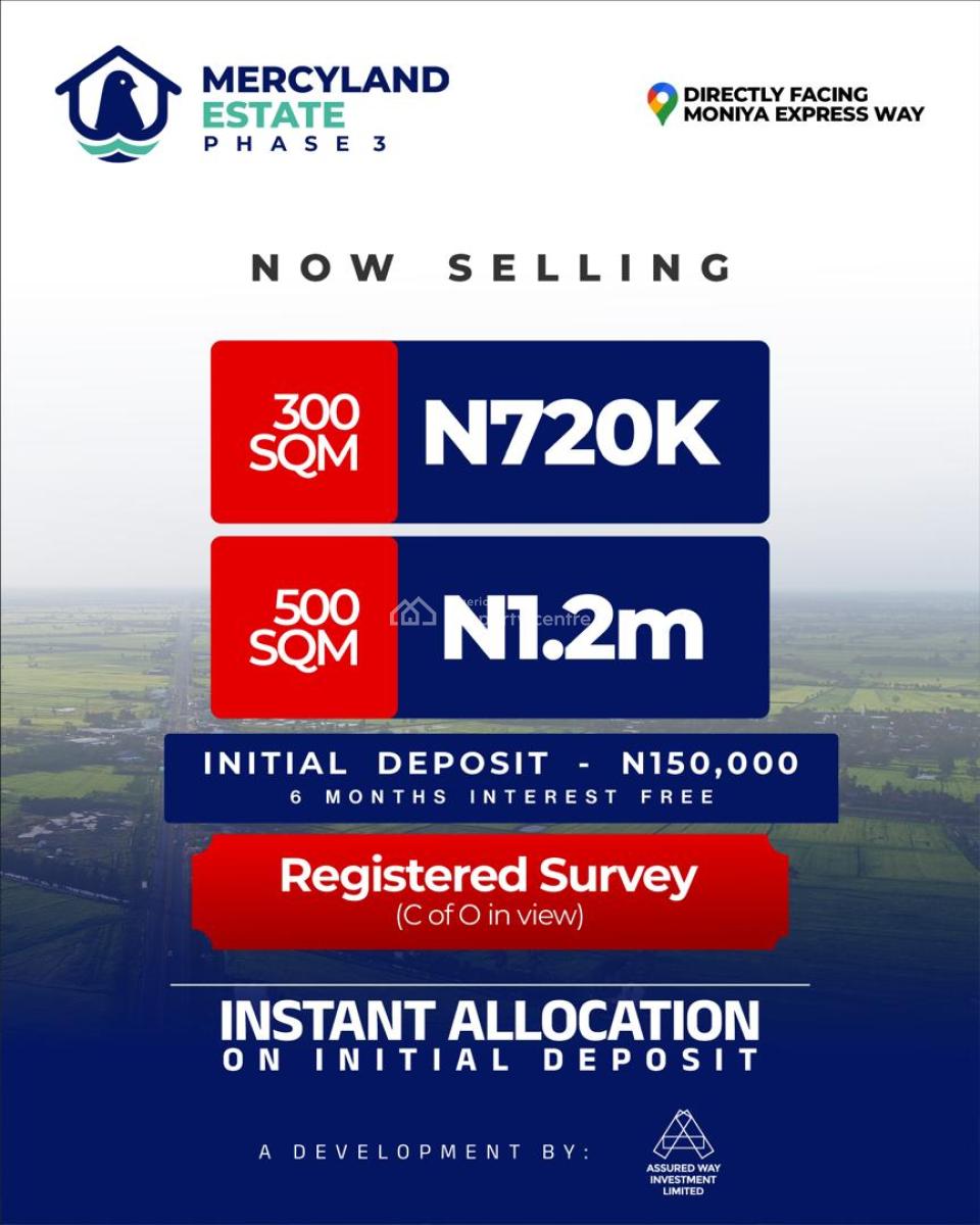Mercyland Estate Phase 3, Moniya, Along The Expressway, Ibadan, Oyo, Mixed-use Land for Sale