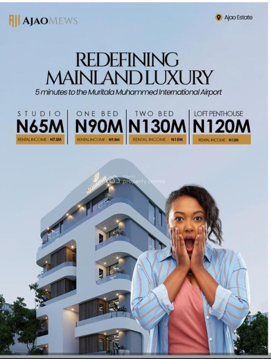 Spacious 1 Bedroom Apartments in a Serene Environment, 6-9% Yeild/9.83m per Year (1 Bedroom)70% Occupancy Yeild, Ikeja, Lagos, Flat / Apartment for Sale