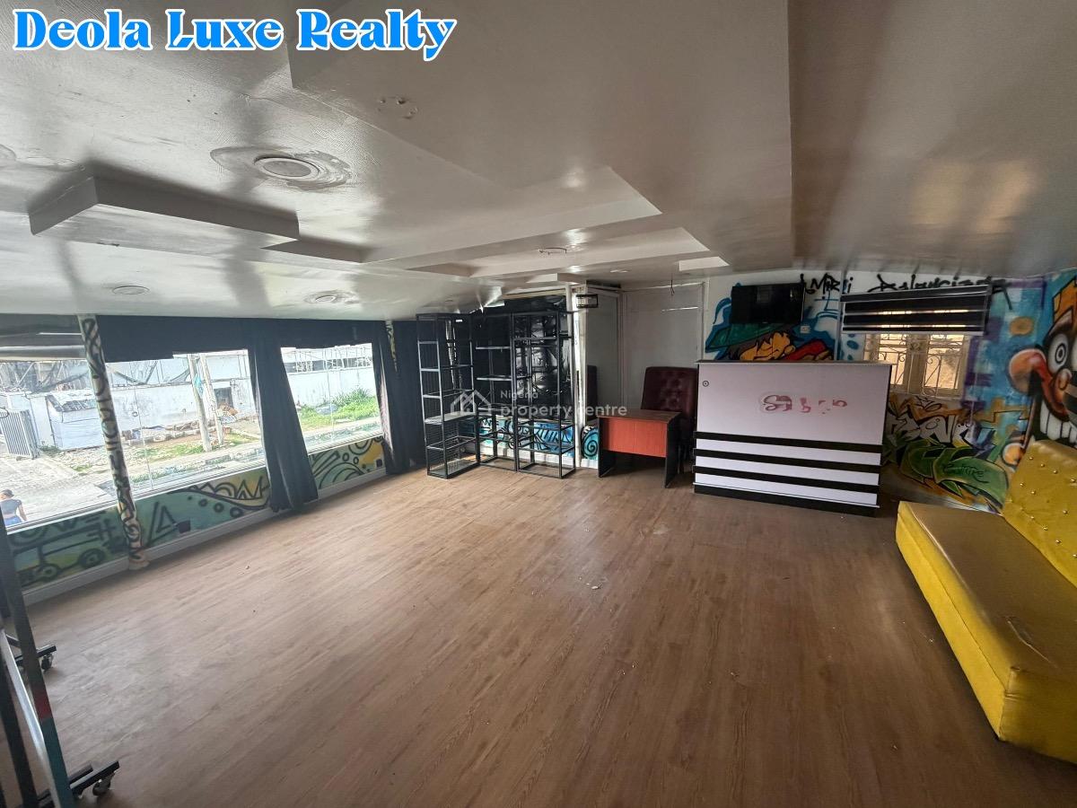 Spacious Commercial Space Directly Facing a High-traffic Road, Fola Osibo, Lekki Phase 1, Lekki, Lagos, Shop for Rent