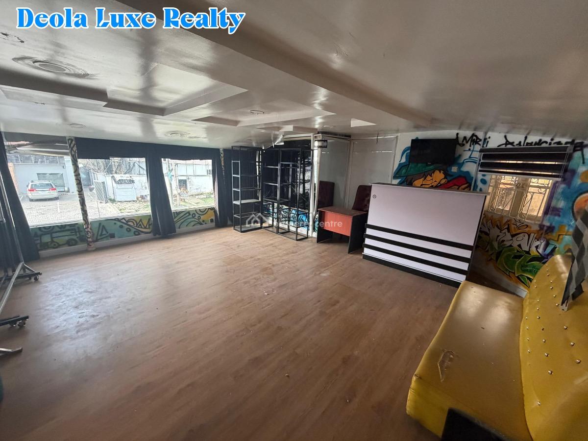 Spacious Commercial Space Directly Facing a High-traffic Road, Fola Osibo, Lekki Phase 1, Lekki, Lagos, Shop for Rent