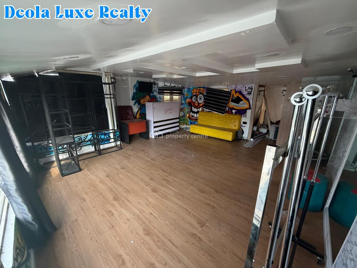 Spacious Commercial Space Directly Facing a High-traffic Road, Fola Osibo, Lekki Phase 1, Lekki, Lagos, Shop for Rent