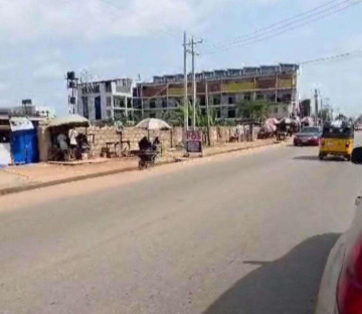 200ft By 220ft Commercial Land Fenced Round, Along Ebo Irhirhi Road Near Market Square, Airport Road Gra, Benin, Oredo, Edo, Land for Sale