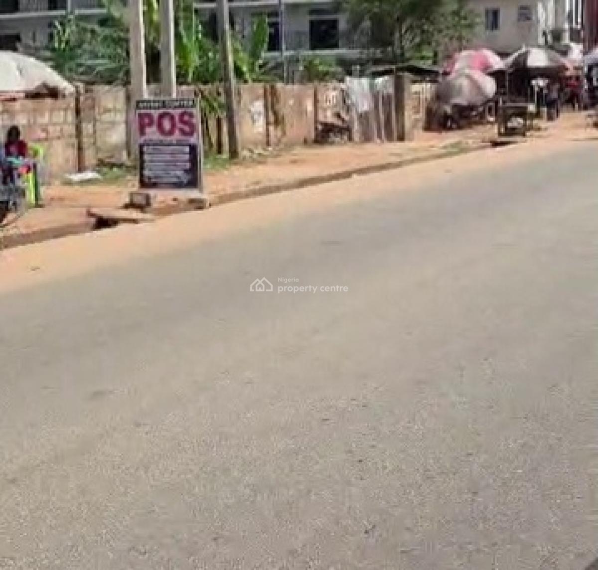 200ft By 220ft Commercial Land Fenced Round, Along Ebo Irhirhi Road Near Market Square, Airport Road Gra, Benin, Oredo, Edo, Land for Sale