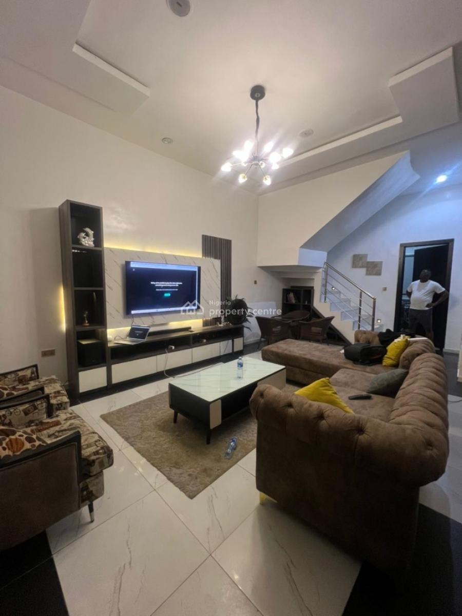 Fully Furnished 4 Bedroom Semi Detached Duplex with Bq and Inverter, Orchid Road Lekki Before Road Lekki, Lekki, Lagos, Semi-detached Duplex for Rent