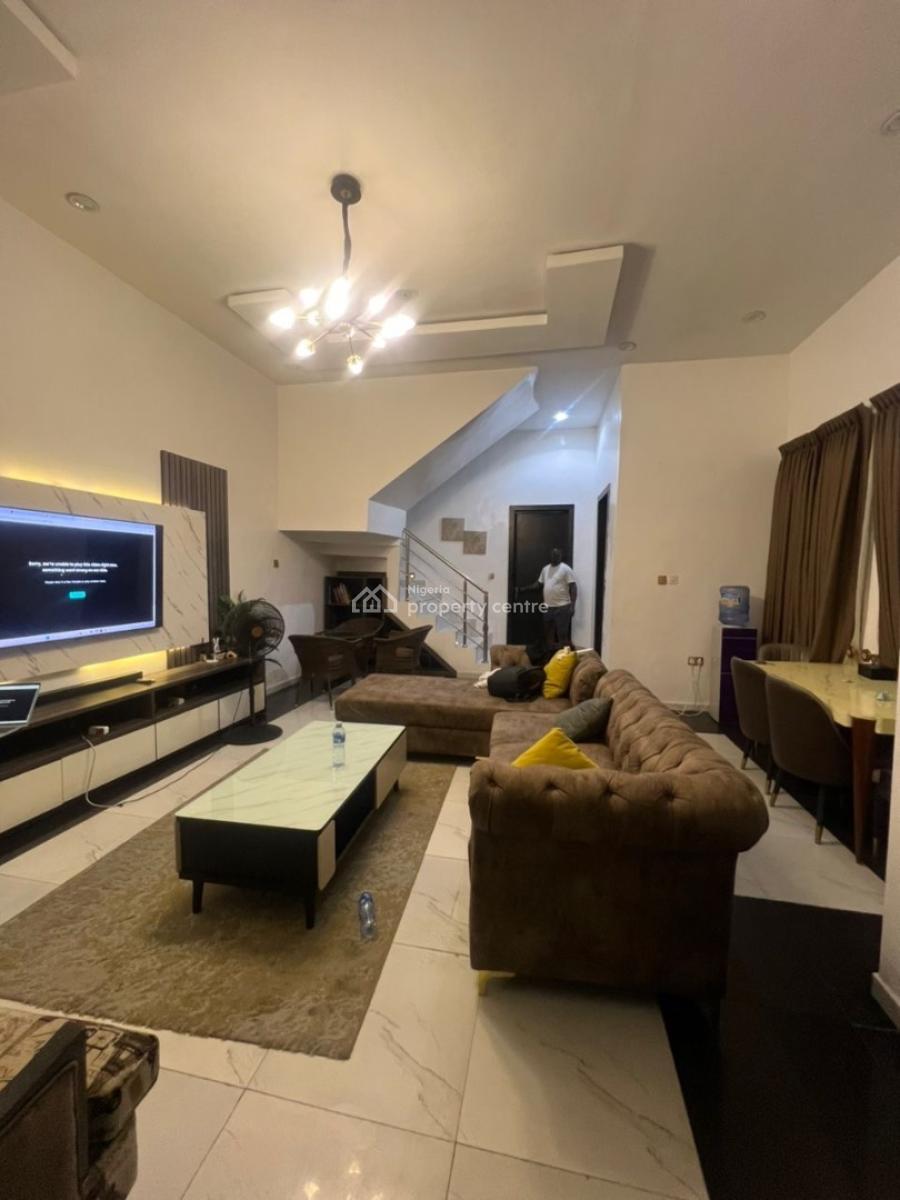 Fully Furnished 4 Bedroom Semi Detached Duplex with Bq and Inverter, Orchid Road Lekki Before Road Lekki, Lekki, Lagos, Semi-detached Duplex for Rent