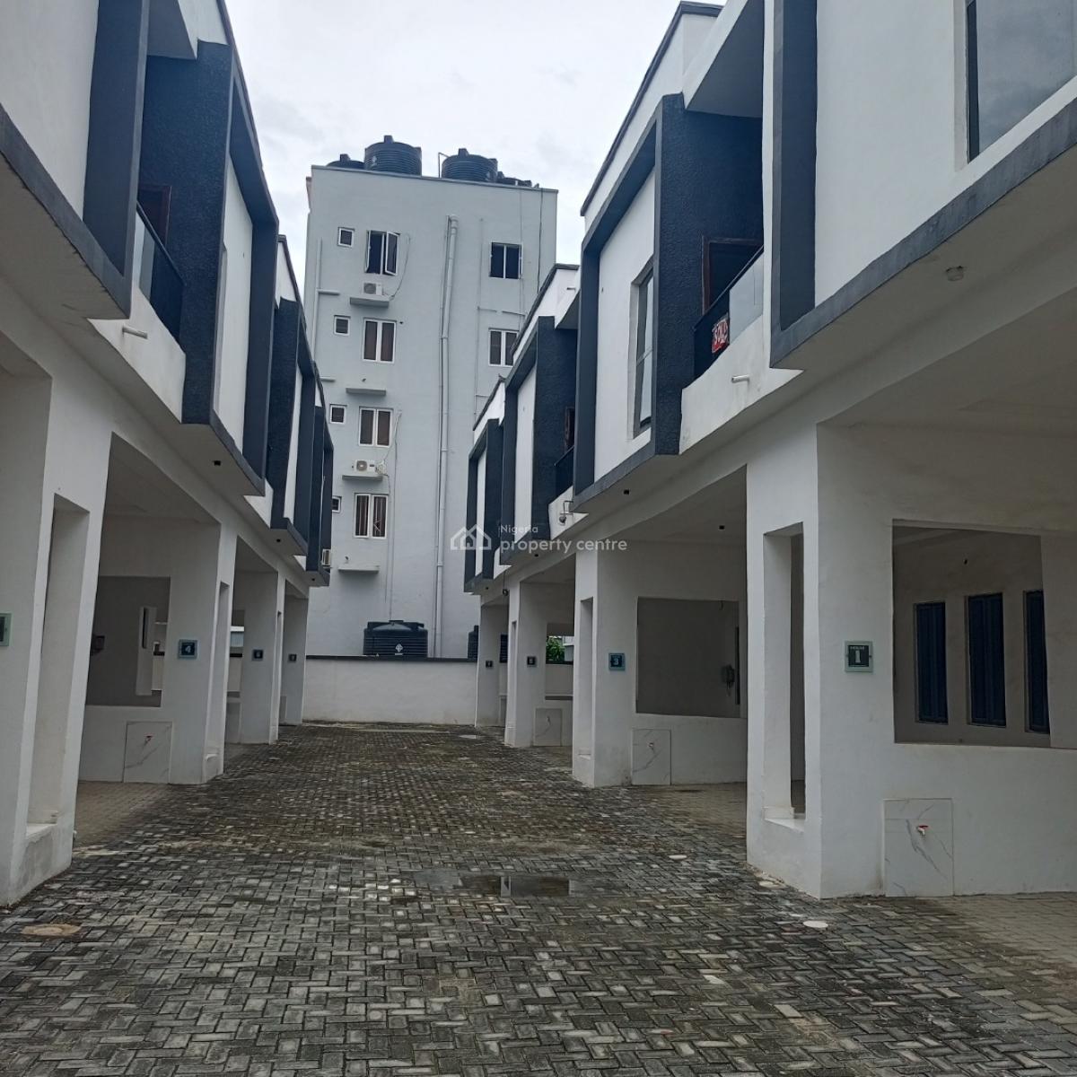 Newly Built 4bedroom Terrace Duplex, New Road, Lekki, Lekki, Lagos, Terraced Duplex for Rent