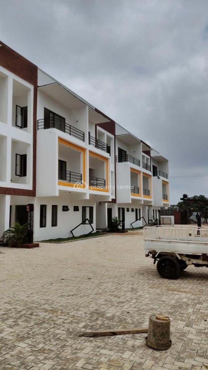 Luxury 4-bedroom Terrace Duplex with Bq, Jahi, Abuja, Terraced Duplex for Rent