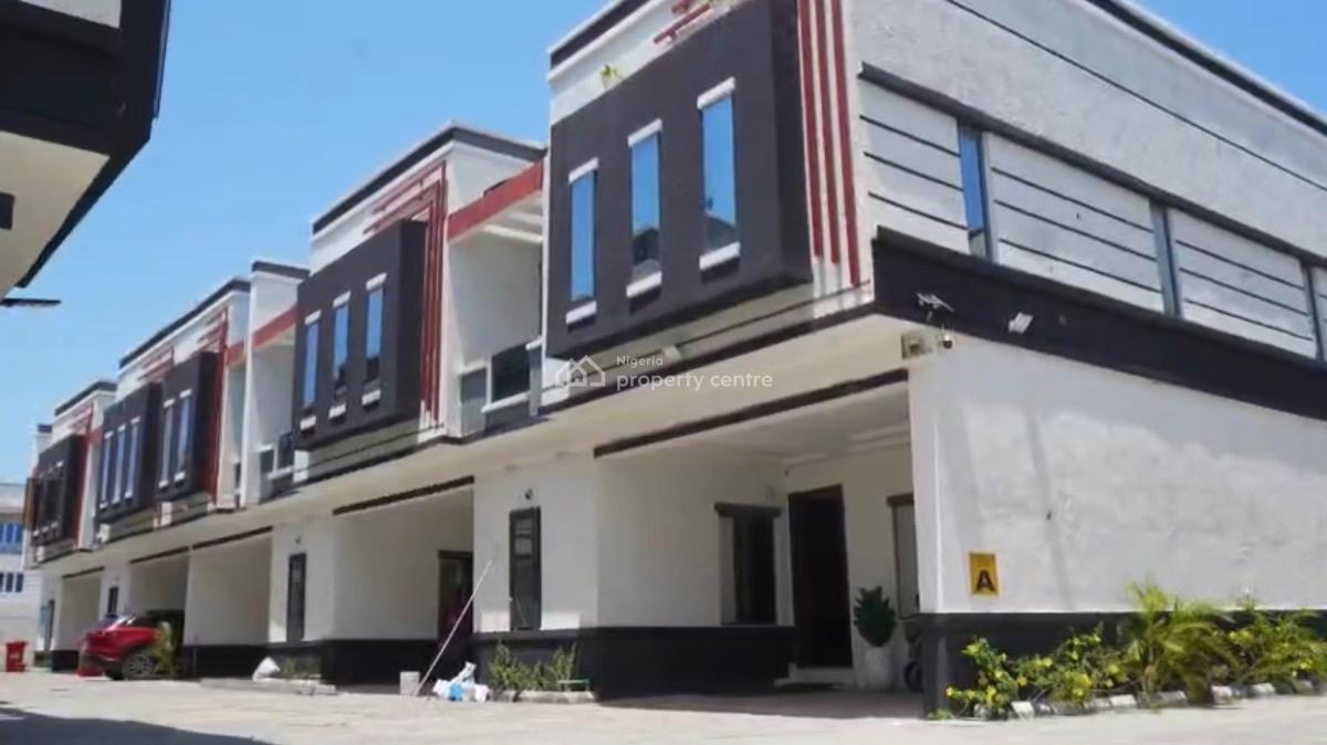 Luxurious 4bedroom Classic Town House Terrace with a Bq, Along Orchid Hotel Road, Lafiaji, Lekki, Lagos, Terraced Duplex for Sale