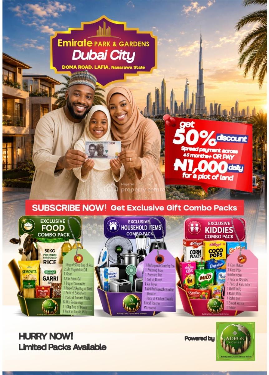 Prime Property Selling Fast, Doma Road, Dubai City Parks and Garden, Lafia, Nasarawa, Mixed-use Land for Sale