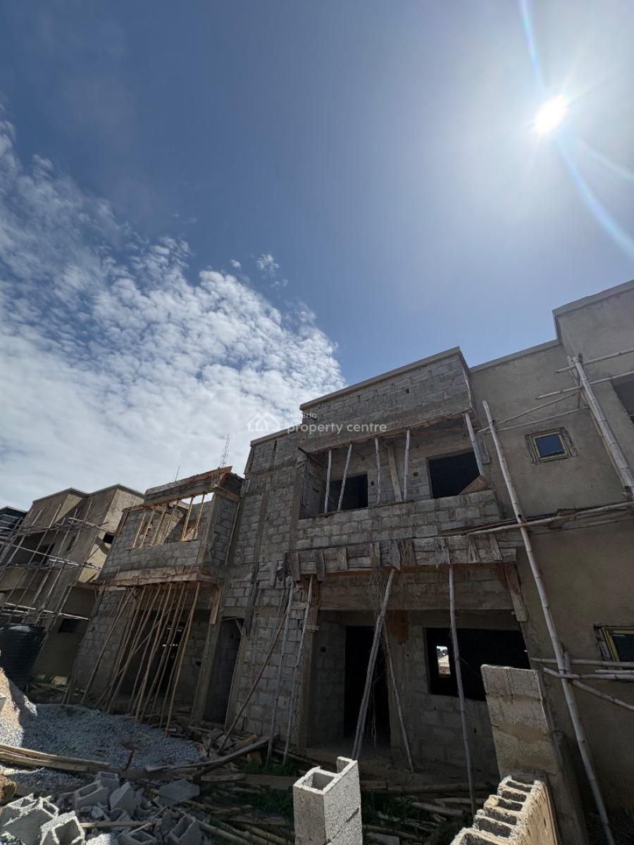 4-bedroom Duplex (carcass), Von Axis, Lugbe District, Abuja, Terraced Duplex for Sale