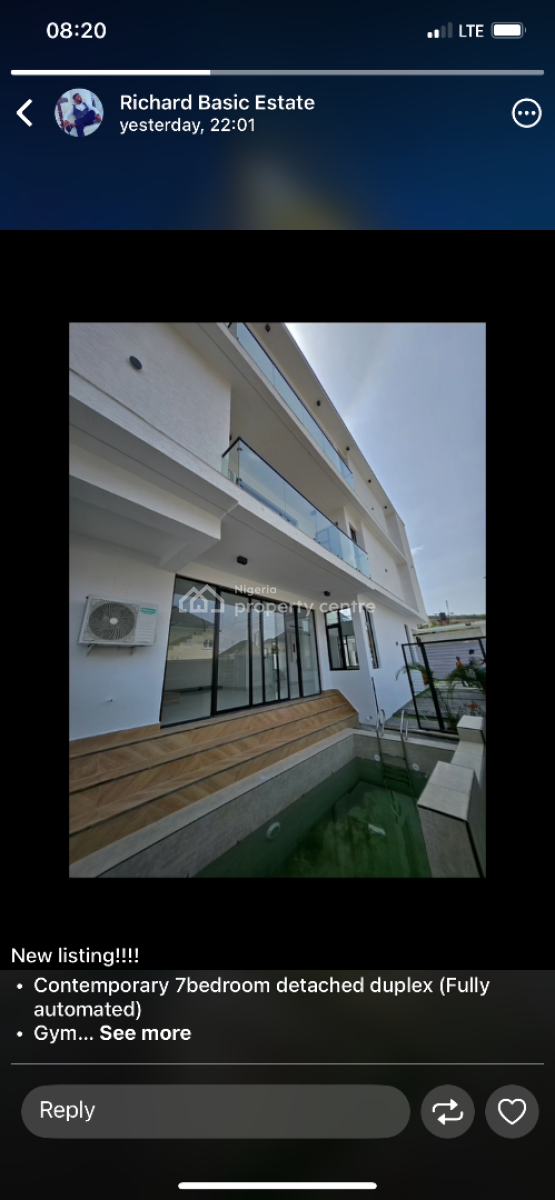 7 Bedroom Fully Detached Duplex, Apo Resettlement Zone a, Apo, Abuja, Detached Duplex for Sale