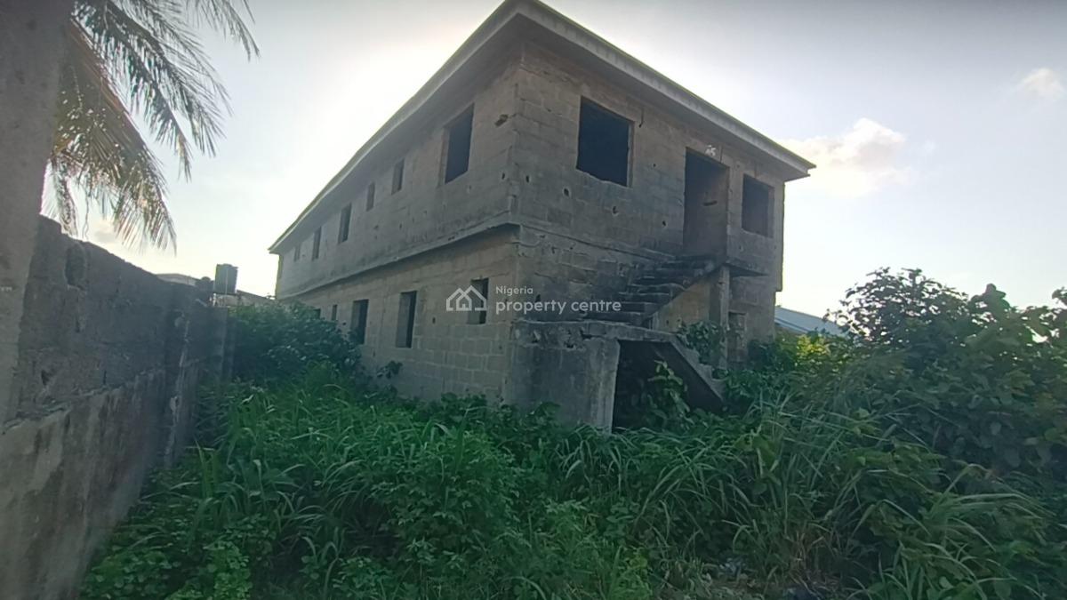 Uncompleted Storey Building of 6unit of 2bedroom Flat on Full Plot, Offin Igbogbo Ikorodu Lagos State, Igbogbo, Ikorodu, Lagos, Block of Flats for Sale