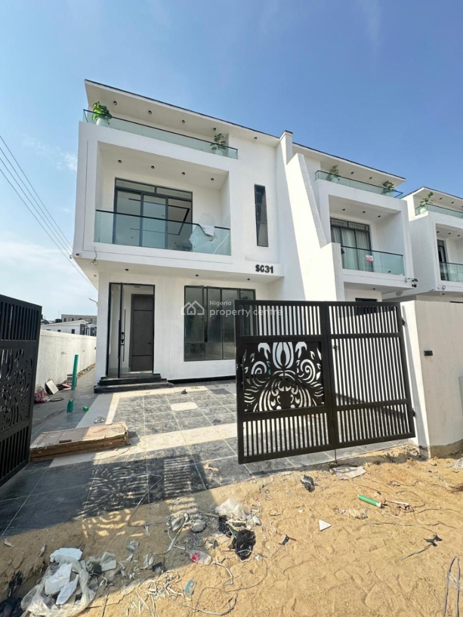 Beautiful 5bedroom Semi Detached Duplex with a Bq, Chevron, Lekki, Lagos, Semi-detached Duplex for Sale