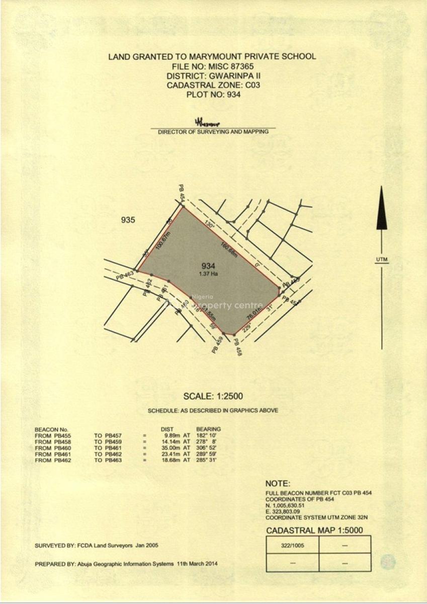 1.3 Hectare Land, Life Camp, Abuja, Commercial Land for Sale
