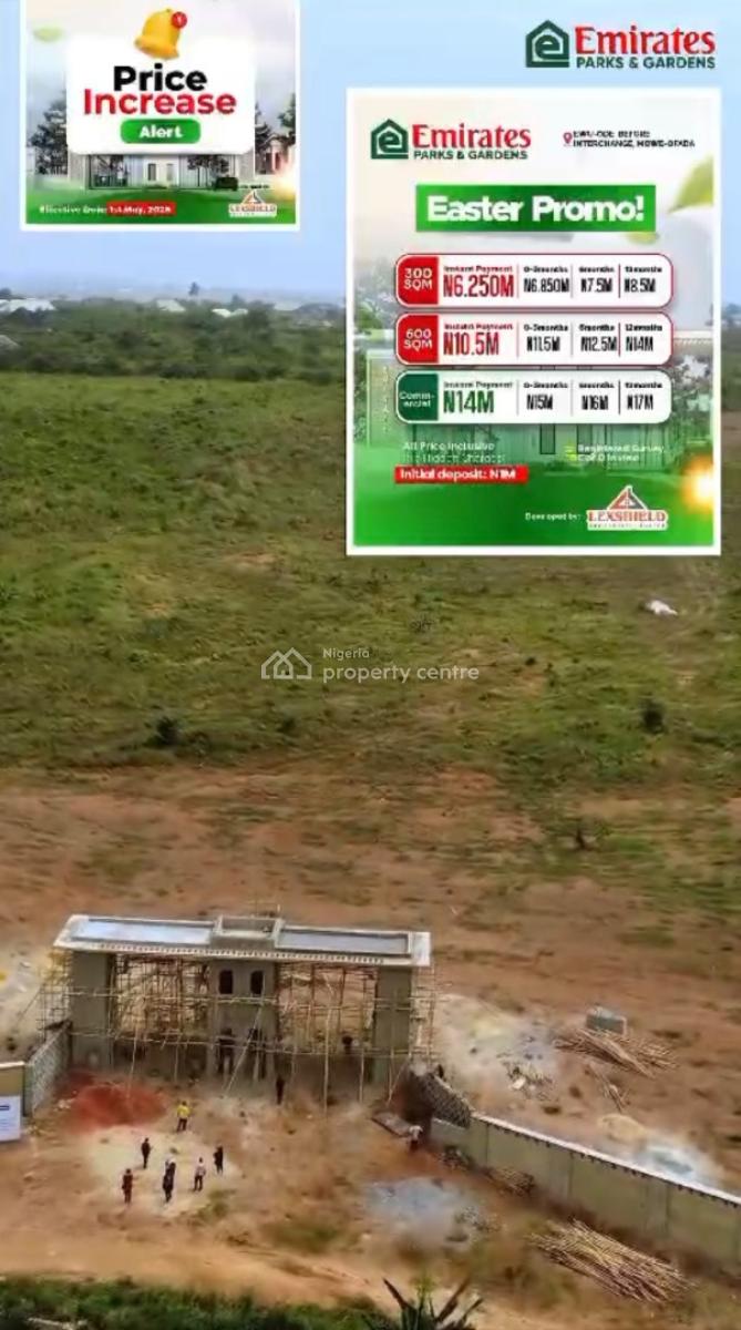 Build Your Dream Home in a Fast-growing Luxury Estate at Mowe-ofada, Emirate Parks and Garden Estate,before Interchange, Mowe Ofada, Ogun, Mixed-use Land for Sale