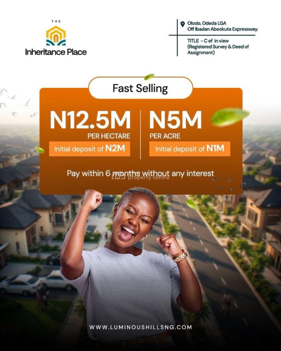 Own Land Today, Secure Your Childs Tomorrow, The Inheritance Place,odeda Lga, Abeokuta South, Ogun, Mixed-use Land for Sale