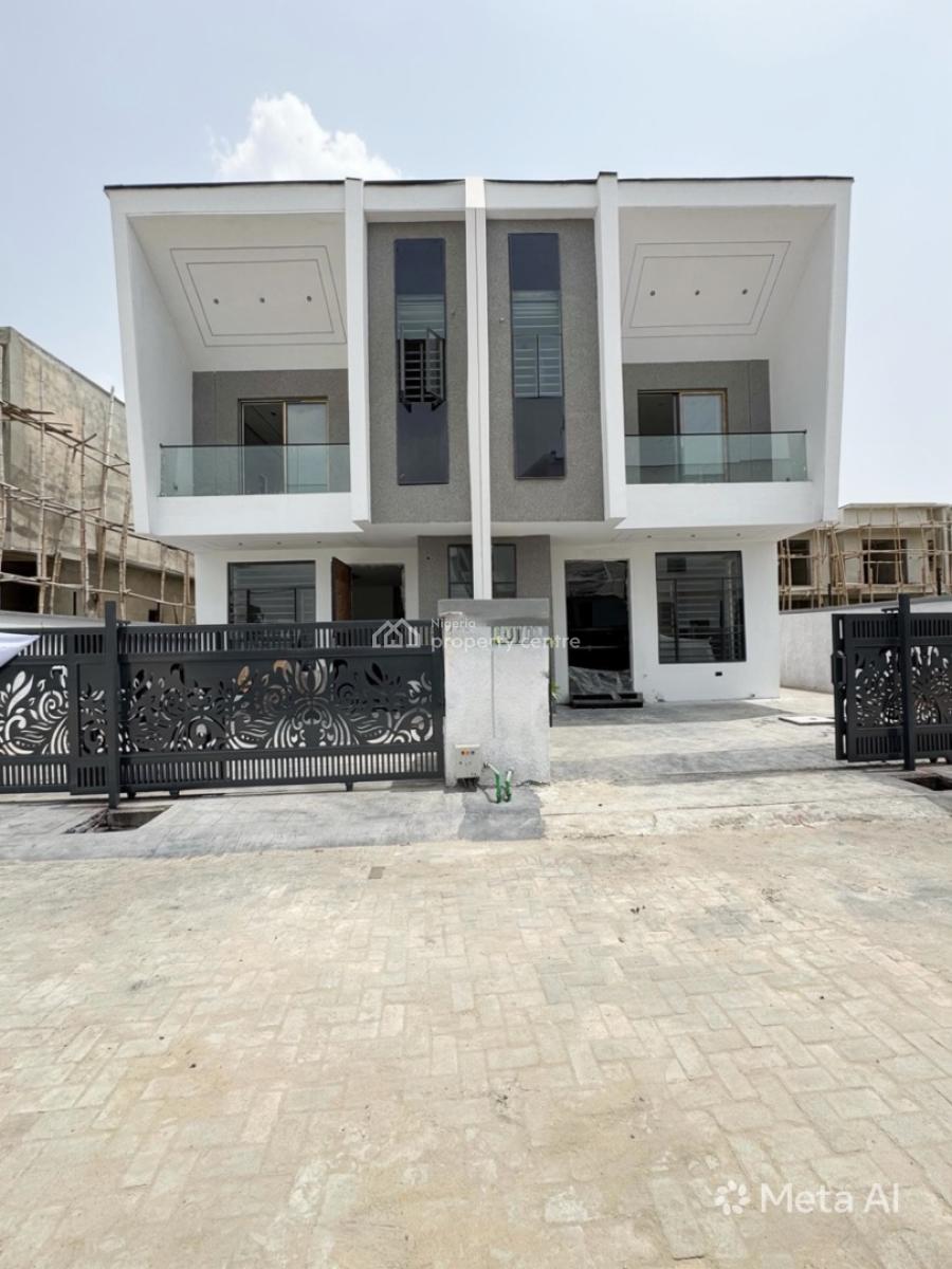 Stunning 4 Bedroom Semi Detached Duplex with Bq, Ikota, Ikota, Lekki, Lagos, Semi-detached Duplex for Sale