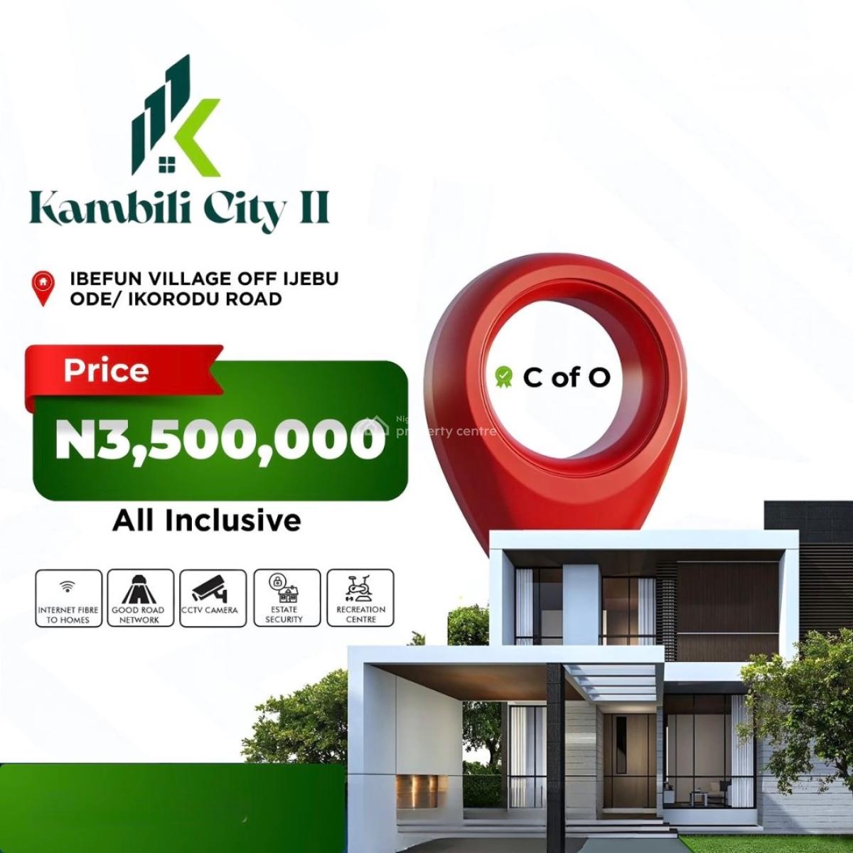 Kambili City Ii, Ibefunw Village Off Ijebu-ode, Ikorodu, Lagos, Land for Sale