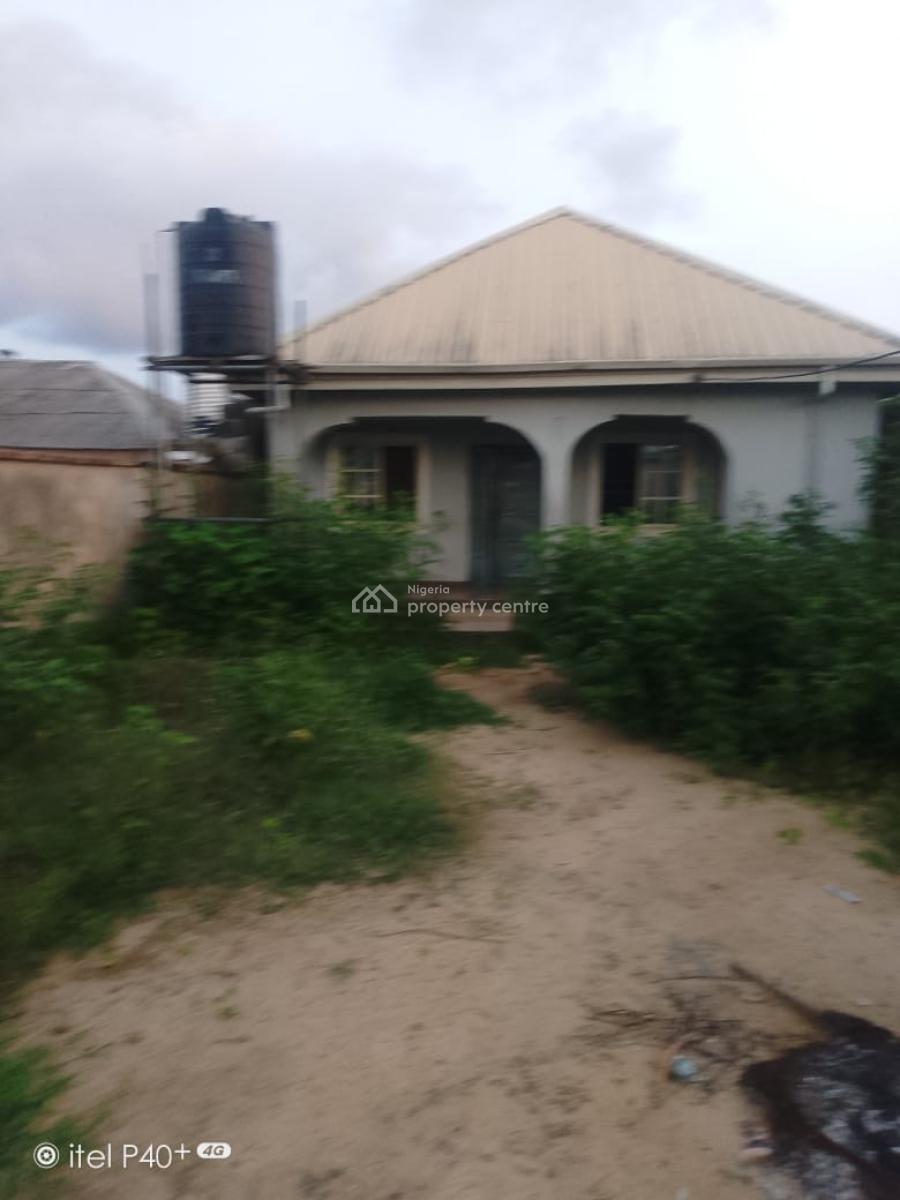Distress Property Fenced &gated 2bedroom Bungalowwith a Shop in Front, Oke-afa,obele  Road ,magbon ,badagry Express Way,lagos ,nigeria, Magbon, Badagry, Lagos, Detached Bungalow for Sale