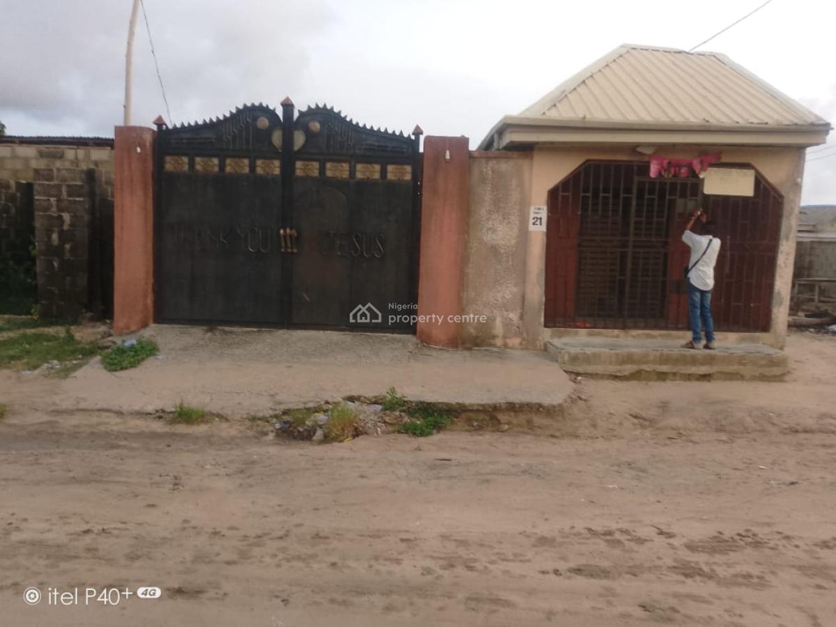 Distress Property Fenced &gated 2bedroom Bungalowwith a Shop in Front, Oke-afa,obele  Road ,magbon ,badagry Express Way,lagos ,nigeria, Magbon, Badagry, Lagos, Detached Bungalow for Sale
