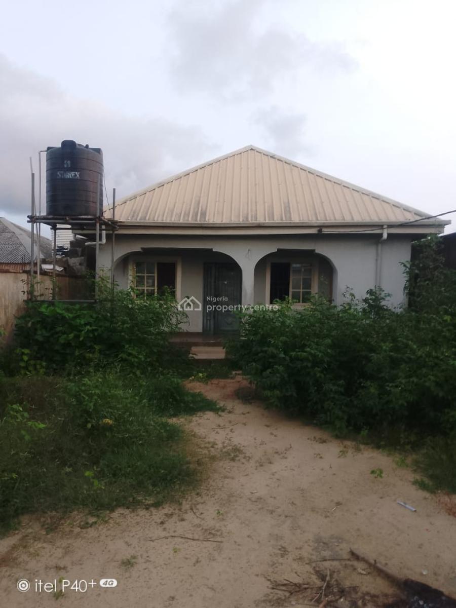 Distress Property Fenced &gated 2bedroom Bungalowwith a Shop in Front, Oke-afa,obele  Road ,magbon ,badagry Express Way,lagos ,nigeria, Magbon, Badagry, Lagos, Detached Bungalow for Sale
