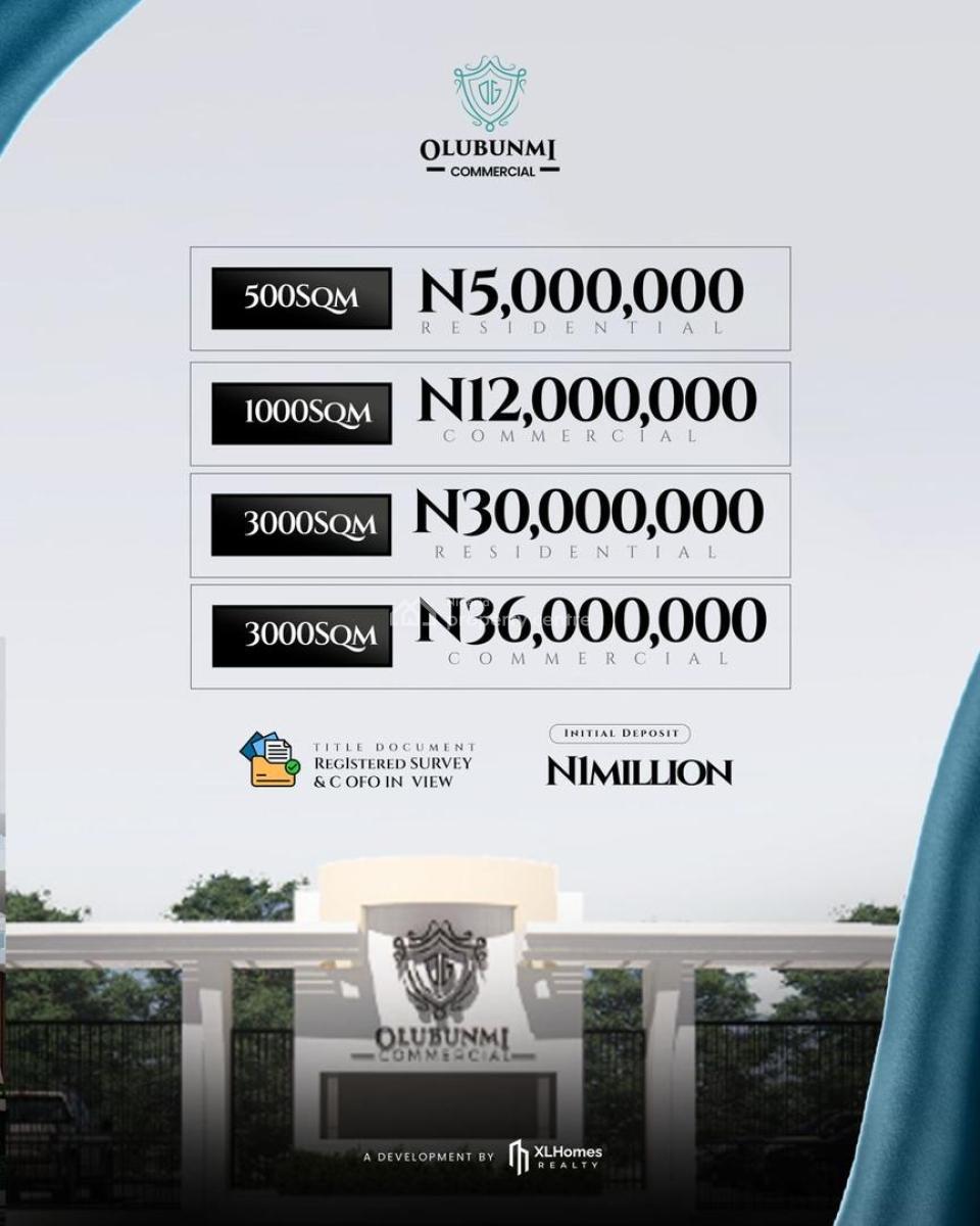 Epe-ikorodu Commercial Land From 5m --- High Roi Location, Olubunmi Commercial, Idowa, Epe, Lagos, Mixed-use Land for Sale