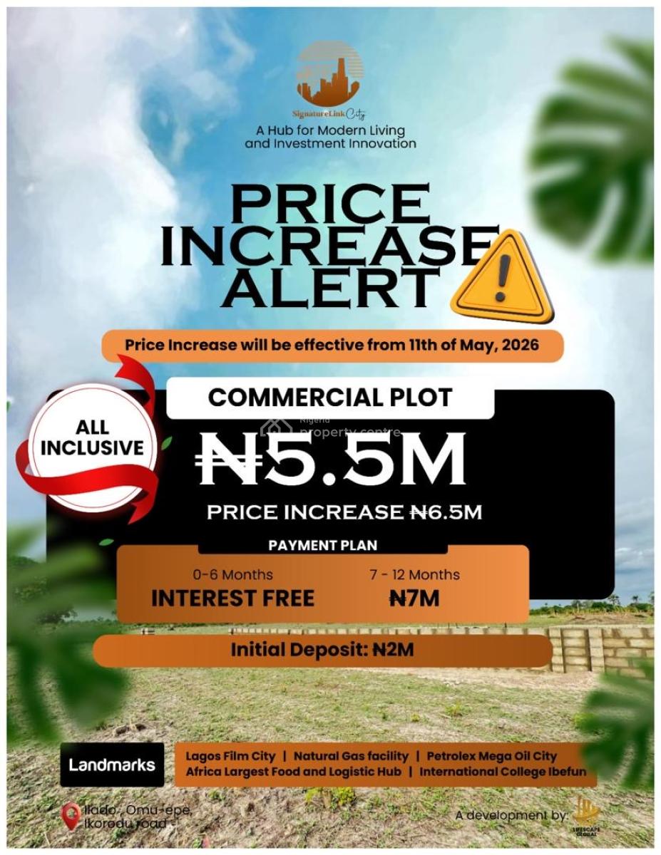 30mins to Lekki-epe Airport: Secure Signaturelink City with 400k Today, Signature Link City,ilado, Off Omu Epe Road, Epe, Lagos, Mixed-use Land for Sale