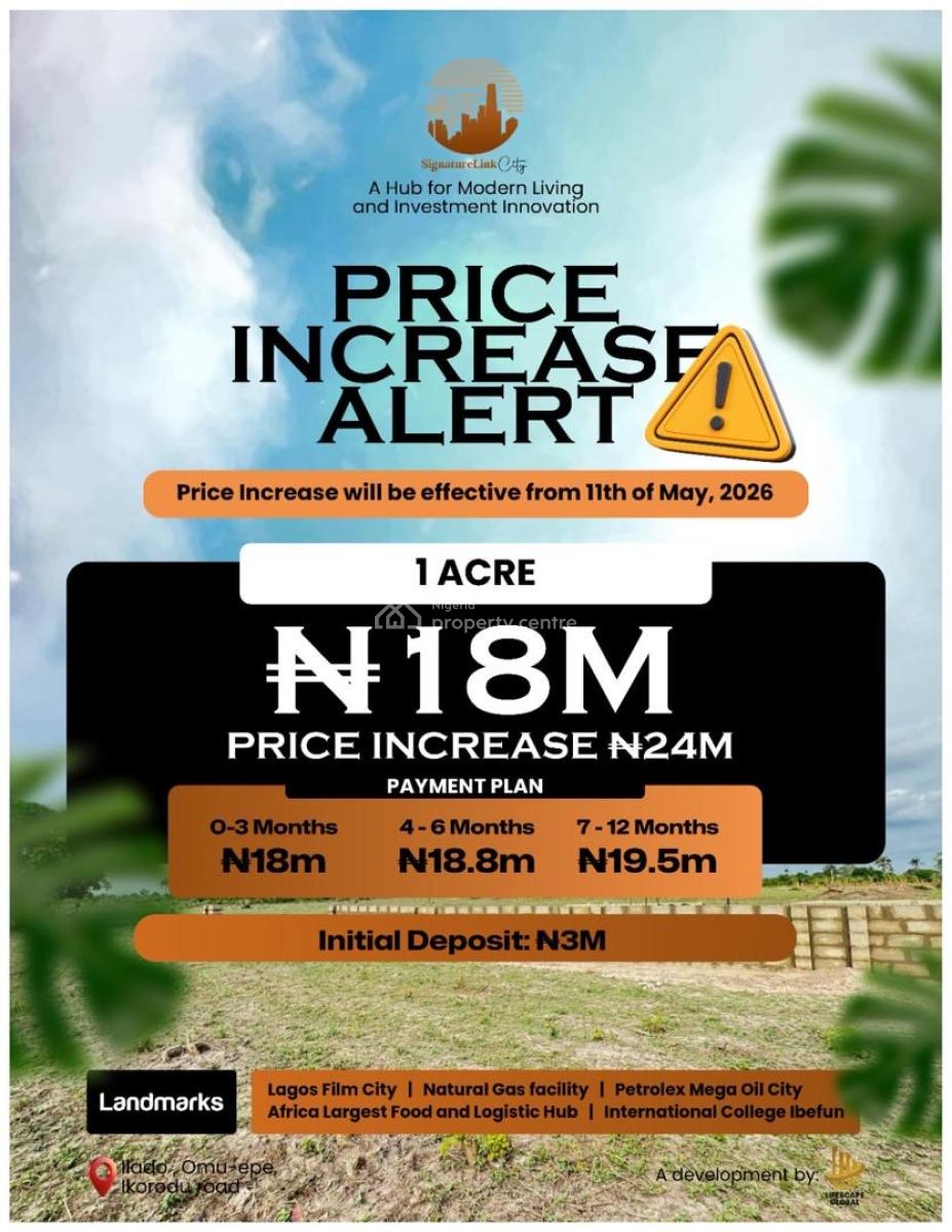 30mins to Lekki-epe Airport: Secure Signaturelink City with 400k Today, Signature Link City,ilado, Off Omu Epe Road, Epe, Lagos, Mixed-use Land for Sale