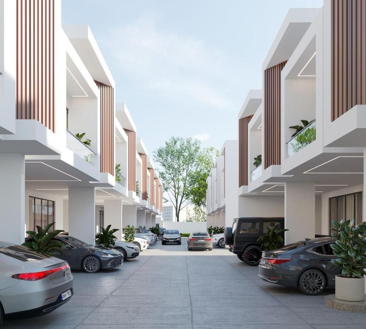 Sheba Residence, 4 Bedroom Modern Terrace Duplex Beside Novare Mall, Lagos Business School, Lufasi Nature Park, Pan-atlantic University, Lekki, Lagos, Terraced Duplex for Sale