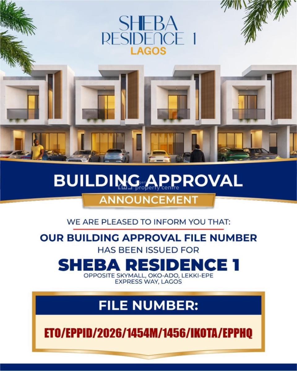 Sheba Residence, 4 Bedroom Modern Terrace Duplex Beside Novare Mall, Lagos Business School, Lufasi Nature Park, Pan-atlantic University, Lekki, Lagos, Terraced Duplex for Sale