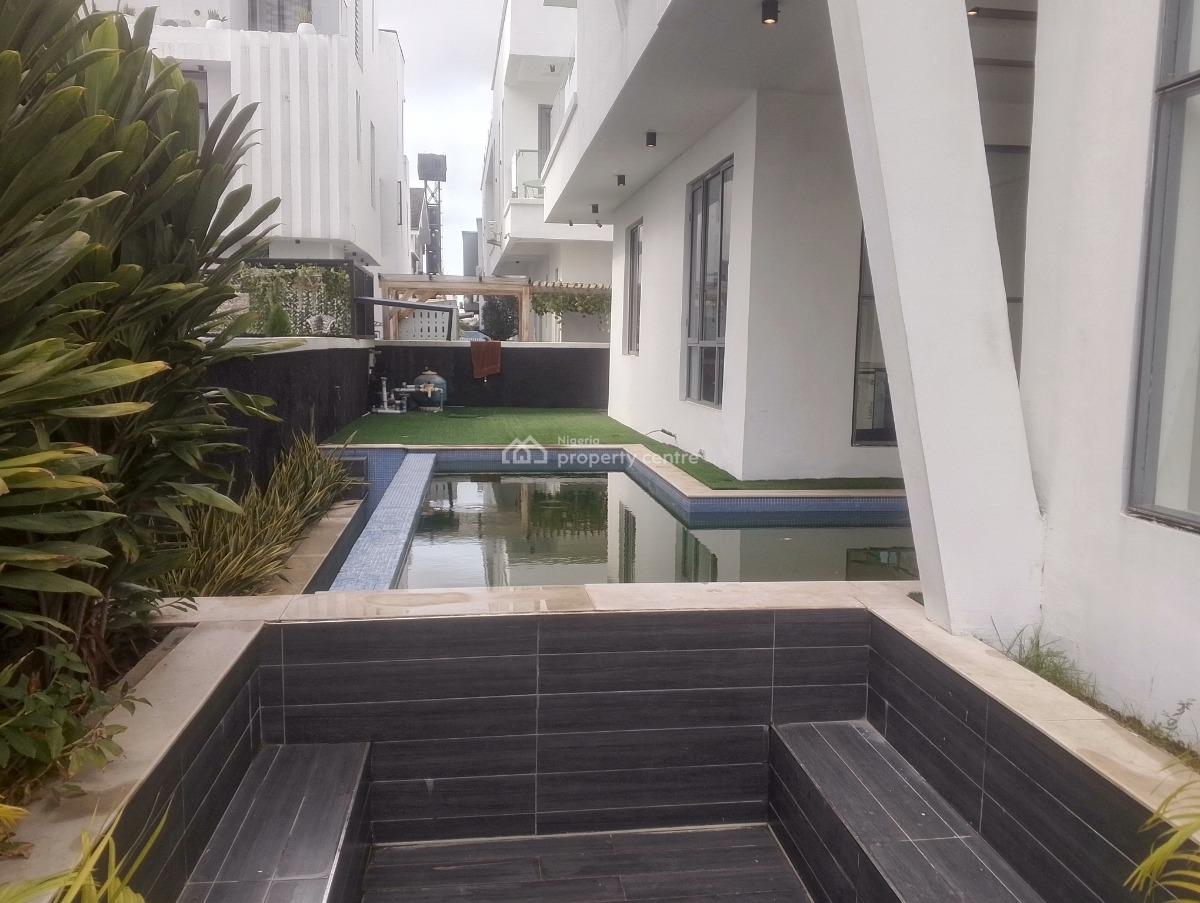 Brand New 5 Bedroom Detached Duplex with a Swimming Pool, Off Pinnock Beach Estate Road, Osapa, Osapa, Lekki, Lagos, Detached Duplex for Sale