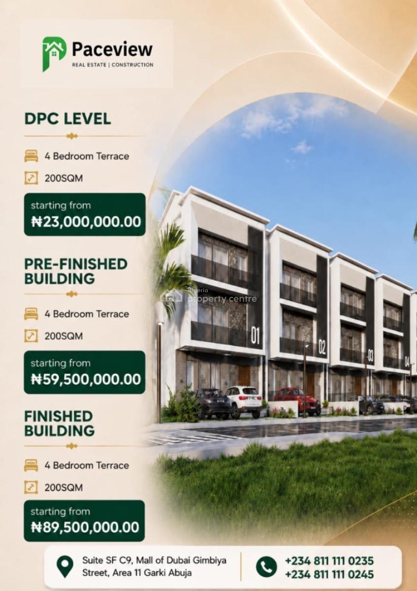 125sqm Pre- Finished 6unit of 3 Bedroom Block of Flat, Apo Hills / Guzape 2, Maliyah Hills, Apo, Abuja, Block of Flats for Sale
