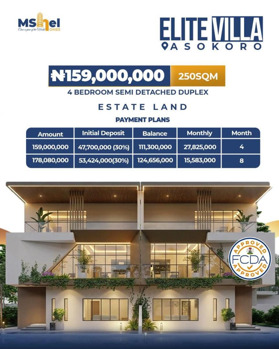 Estate Plots of Land, By Ait, Asokoro District, Abuja, Residential Land for Sale