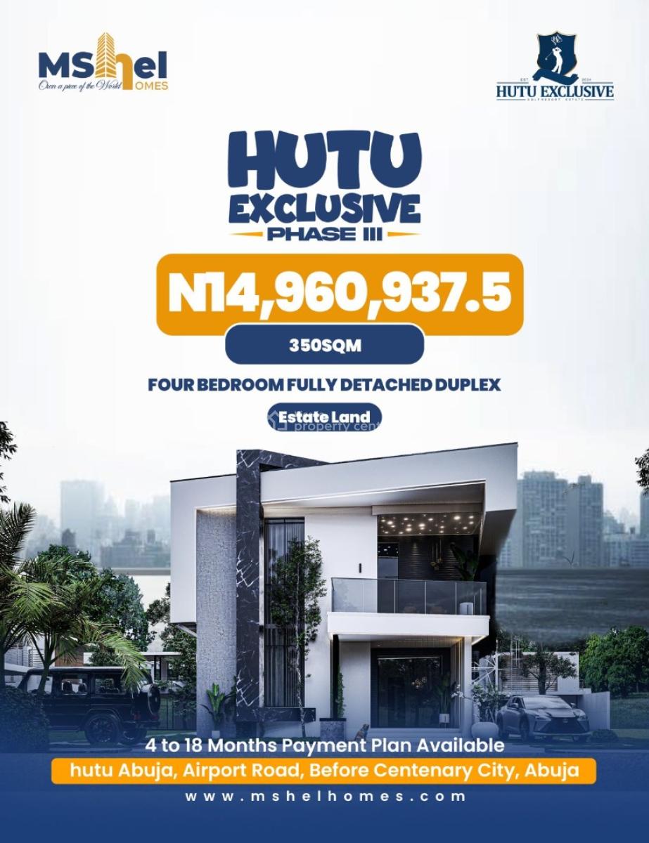 Hutu Exclusive Plots of Land, Before Centenary City, Lugbe District, Abuja, Residential Land for Sale