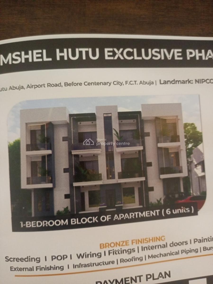 6 Units One Bedroom Block of Apartment, Before Centenary City, Lugbe District, Abuja, Flat / Apartment for Sale