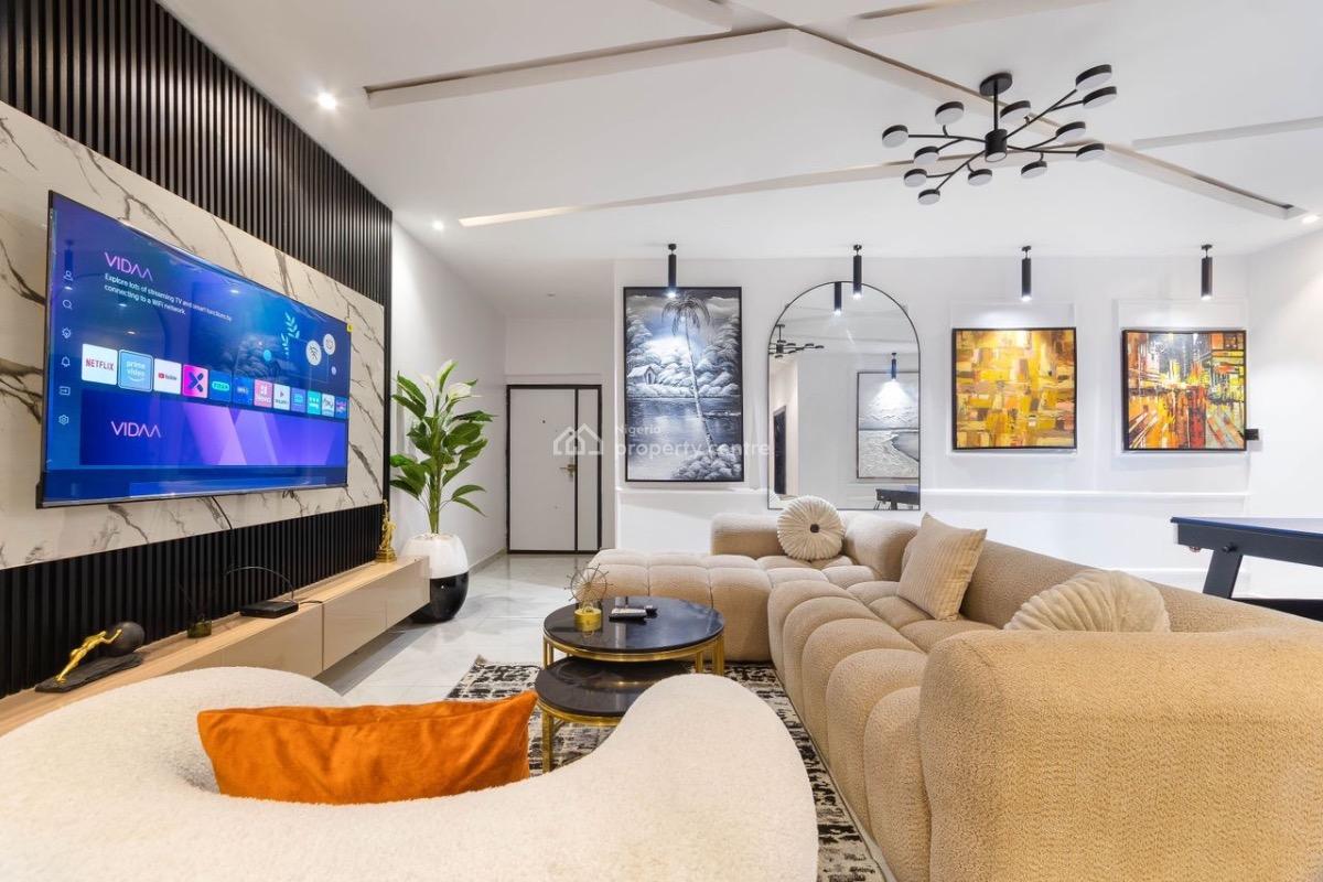 Brand New Smart Luxury 2 Bedroom Maisonette Apartment with Snooker, Old Ikoyi, Ikoyi, Lagos, Flat / Apartment Short Let